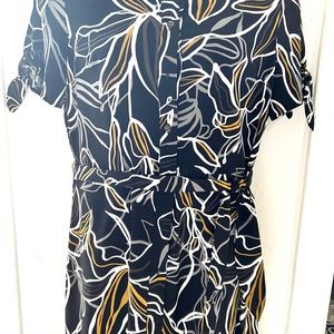 NEW XL Who What Wear New With Tags Modern Business Casual Midi Shirt Dress